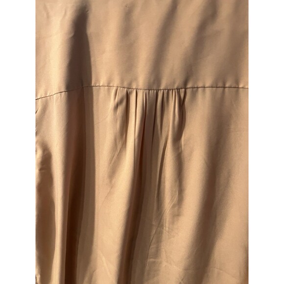 NINE WEST VINTAGE AMERICA Blouse Womens M Lace Inlay Beige Tunic Feminine Whimsy - Picture 5 of 7